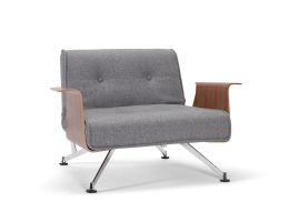 Clubber Chair with Walnut Arms - Innovation Living