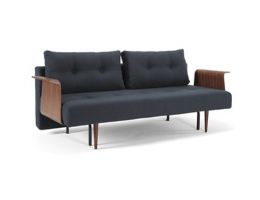 Recast Double Sofa Bed with Walnut Arms - Innovation Living