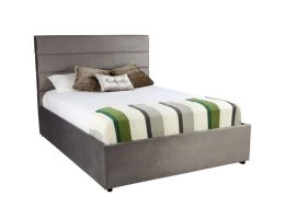 Panelled Horizontal Custom Upholstered Bed with Choice of Standard Base