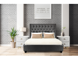 Helios Custom Upholstered Bed Frame With Choice Of Standard Base