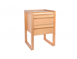 Boston Custom Timber 2 Drawers Bedside