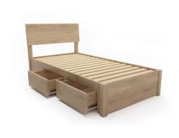 Praga Custom Drawer Timber Bed Frame