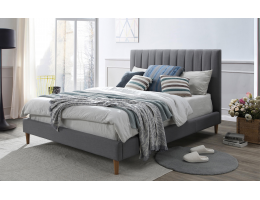 Marlo Upholstered Bed Frame with Wooden Legs