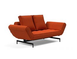 Ghia Single Sofa Bed with Black Leg - Innovation Living