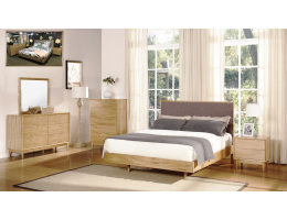 Denmark Beige Bedframe w/ Suite