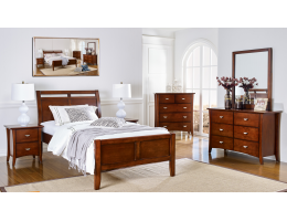 Clovelly Walnut Bedframe with Suite Option