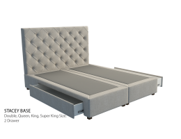 Florida Custom Upholstered Square Bed Frame With Choice Of Storage Base