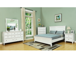 Tamarack Timber Bedroom in White - Suite Option