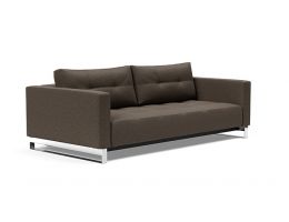 Cassius Deluxe Double Sofa Bed with Chrome Legs - Innovation Living