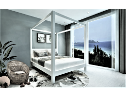 Cube Custom Four Poster Timber Bed Frame