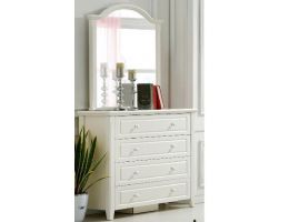 Iris White Dresser and Mirror