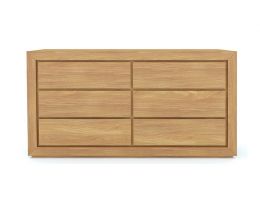 Tropez Custom Timber 6 Drawer Dresser