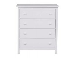 Kado Tallboy 4 Drawers Arctic White