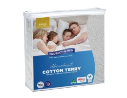 Absorbent Cotton Terry Staynew Fitted Waterproof Mattress Protector