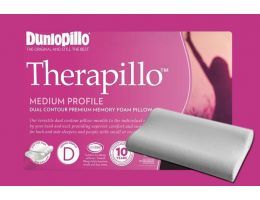 Therapillo Premium Memory Foam Medium Profile Dual Contour Pillow